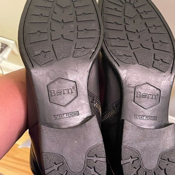 Born black tall boots size US 8 - Picture 11 of 15